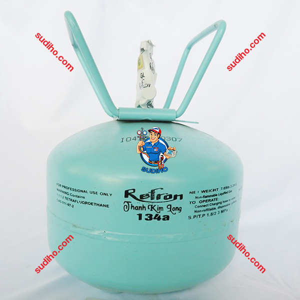 Gas Lạnh R134A Ấn Độ Refron Bình 3.2 Kg Chính Hãng