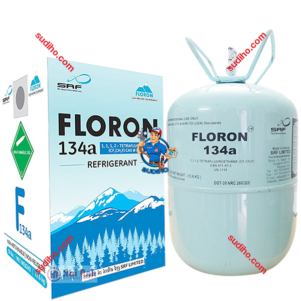 Gas Lạnh R134A Floron Bình 13.6kg Chính Hãng