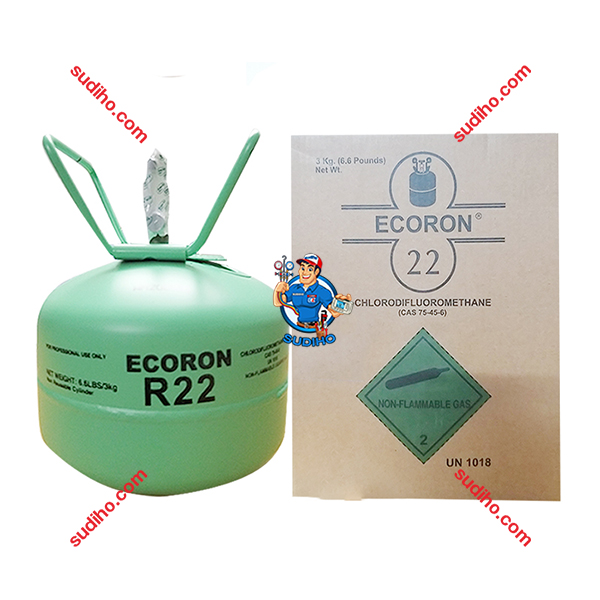 Gas Lạnh R22 Ecoron Bình Nhỏ 3 KG
