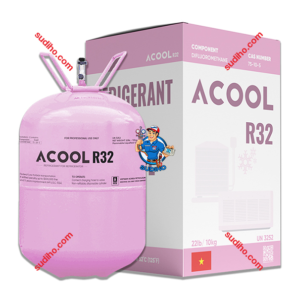 Gas Lạnh R32 ACool Bình 10 Kg