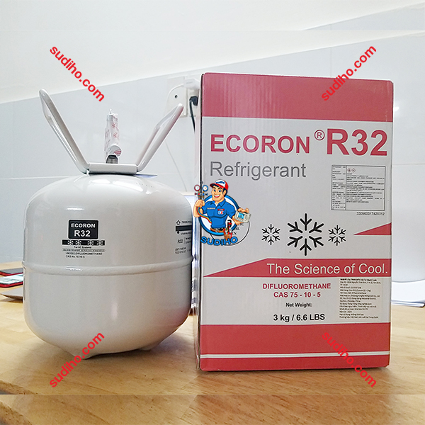 Gas Lạnh R32 Ecoron Bình 3kg Trung Quốc