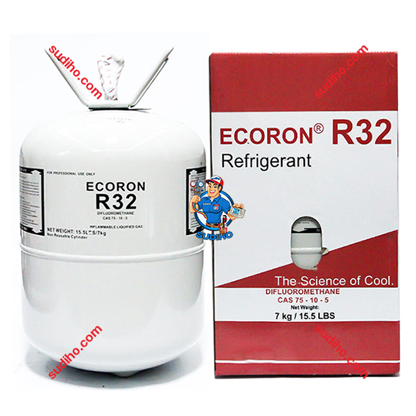 Gas Lạnh R32 Ecoron Bình 7kg Chính Hãng