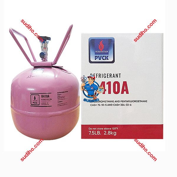 Gas Lạnh R410A PVCK Bình Nhỏ 2.8 Kg Chính Hãng