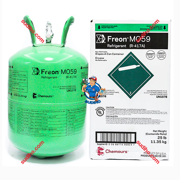 Gas Lạnh R417A Chemours Freon MO59 Bình 11.35 Kg