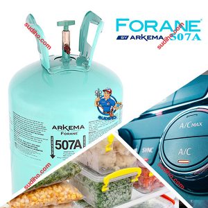 Gas Lạnh R507A Forane Arkema Bình 10 Kg Chính Hãng