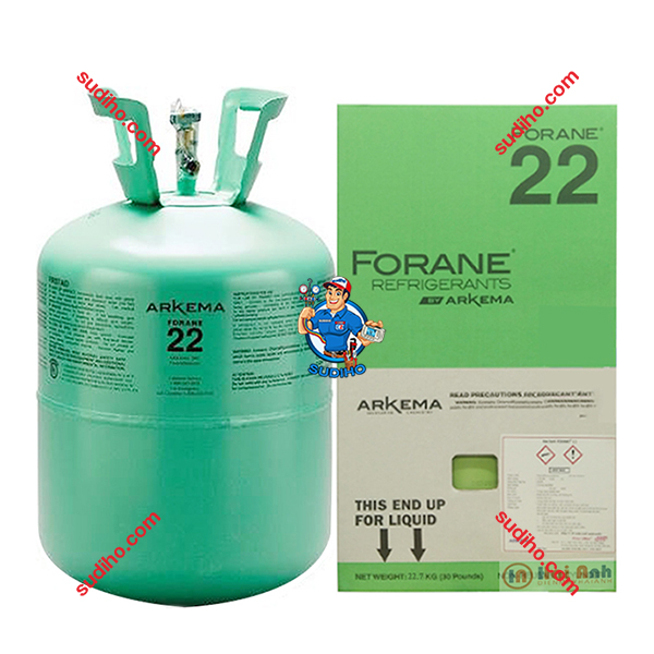 Gas Lạnh R22 Forane Arkema 22.7 Kg