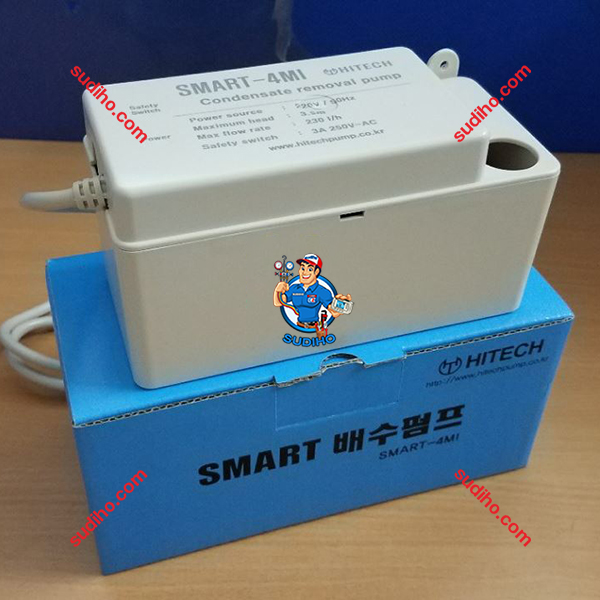 Bơm Nước Ngưng Hitech Model SMART-4MI Đẩy Cao 4M – Hàn Quốc