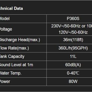 Bơm Nước Ngưng Công Nghiệp WipCool P360S Đẩy Cao 36M Lưu Lượng 360L/h