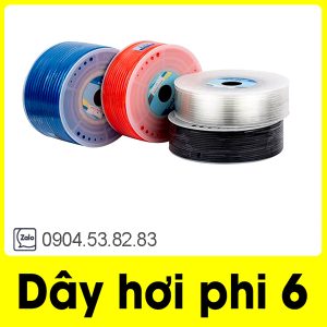 Dây Ống Hơi Khí Nén PU Phi 4-6-8-10-12-14-16mm Dùng Thoát Nước Ngưng Điều Hòa