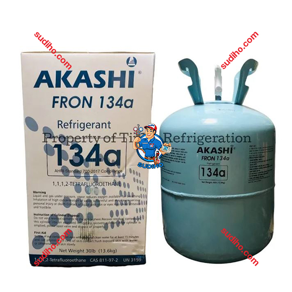 Gas Lạnh R134A Akashi Bình 13.6 Kg Chính Hãng