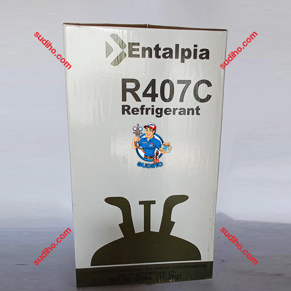 Gas Lạnh R407C Entalpia Europe Bình 11.3 Kg Chính Hãng