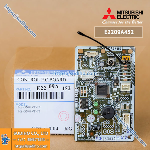 Bo Khiển Điều Hòa Mitsubishi Electric MS-GN09VF-T2, MS-GN09VF-T1 Mã E2209A452