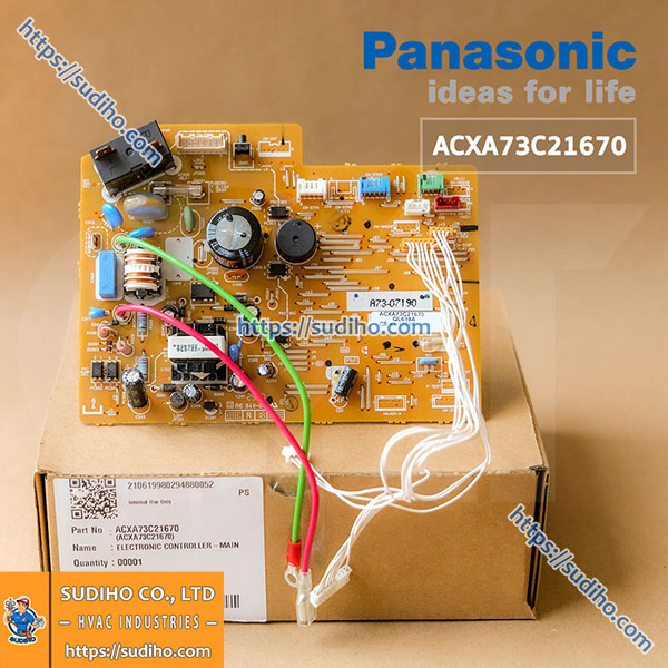Bo Mạch Dàn Lạnh Máy Lạnh Panasonic CS-KU13TKT Mã ACXA73C21670 – A73-07190