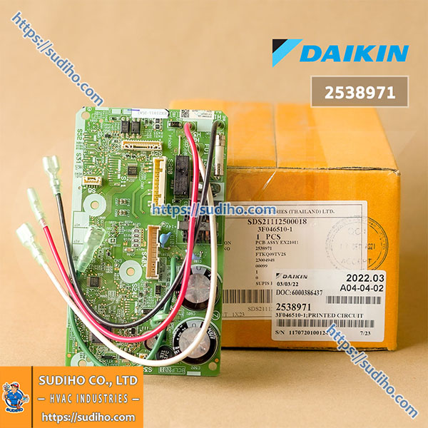 Bo Mạch Điều Khiển Dàn Lạnh Điều Hòa Daikin ATKC09TV2S Mã 2538971 – 4023174