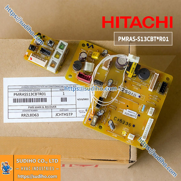 Combo Bo Khiển Dàn Lạnh + Bo Mắt Nhận Hitachi RAS-S13CBT Mã PMRAS-S13CBT-R01